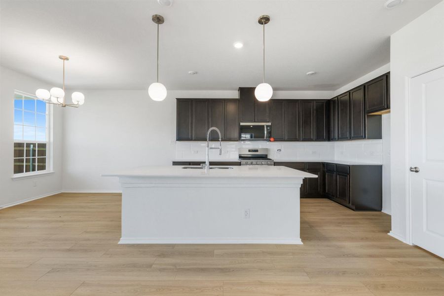 Furnished interior view inside a new home in Salerno - Heritage Collection, Round Rock (Image 15). Furnished interior view inside a new home in Salerno - Heritage Collection, Round Rock (Image 15).