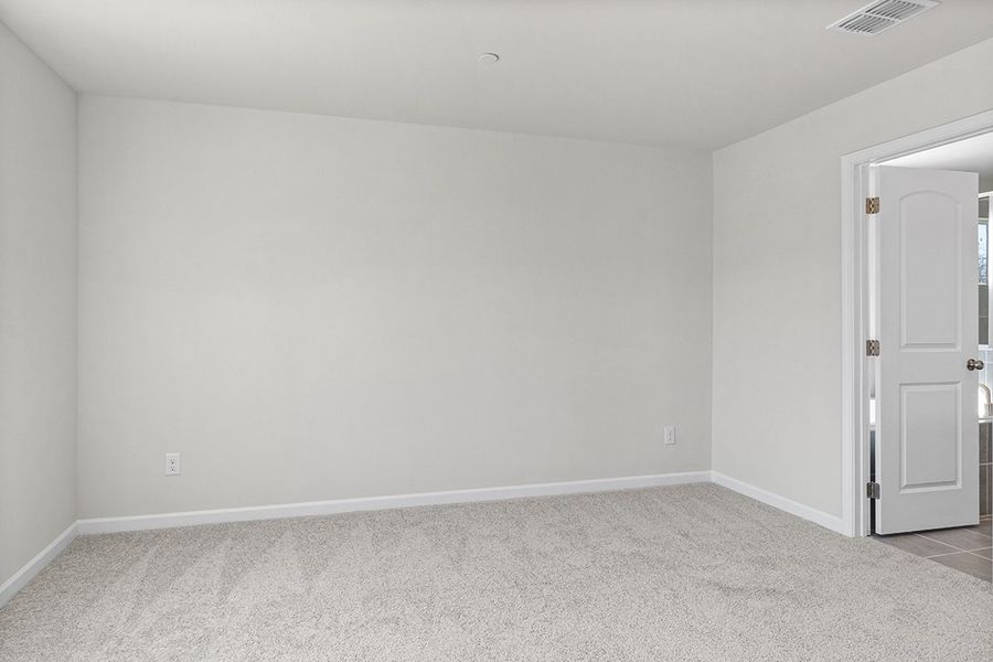 A room with white walls. A room with white walls.