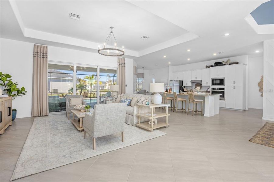 Furnished interior view inside a new home in Calusa Country Club, Lakewood Ranch (Image 21).