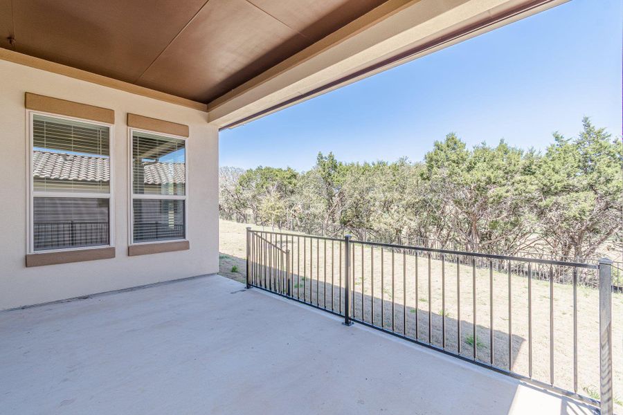 Balcony with a patio