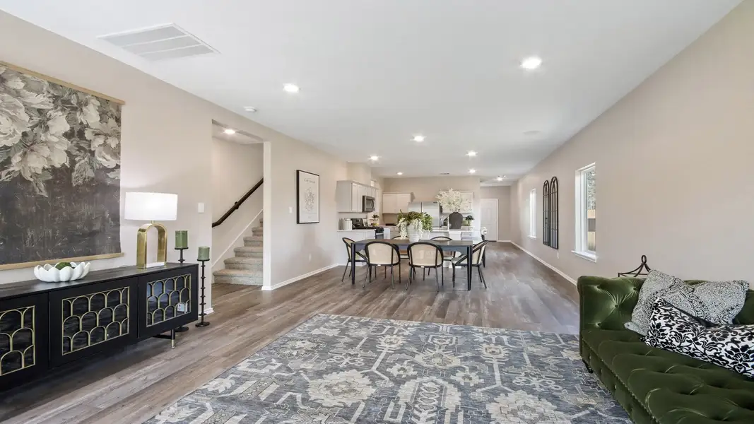 Furnished interior view inside a new home in Venetian Pines, Conroe (Image 8).