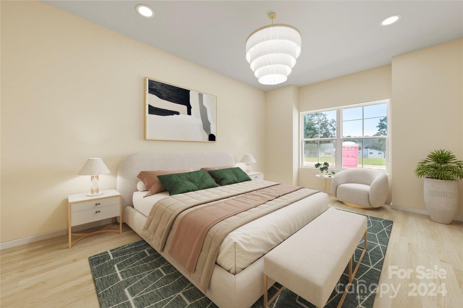 Virtual staging for primary suite