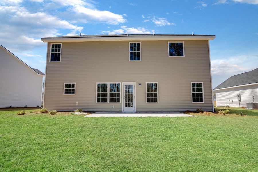 Representative exterior details of a home built from the The Cedar Creek by RTS Homes in Grand Reserve, Hinesville (Image 3).
