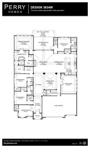2D floor plan layout of this home in Briarley 70', Montgomery, TX (Image 2). 2D floor plan layout of this home in Briarley 70', Montgomery, TX (Image 2).
