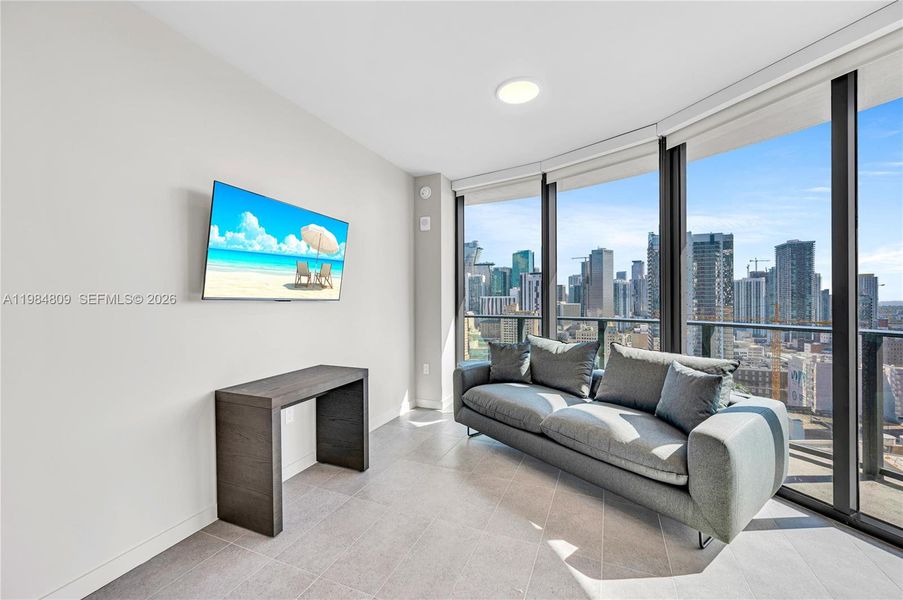 Furnished interior view inside a new home in , Miami (Image 10). Furnished interior view inside a new home in , Miami (Image 10).