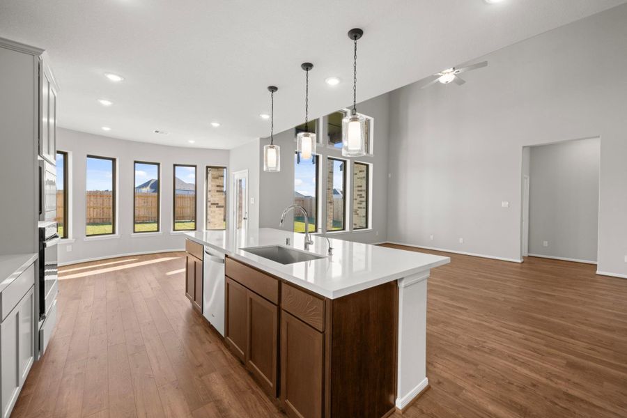 Furnished interior view inside a new home in The Meadows at Imperial Oaks 60', Conroe (Image 8).