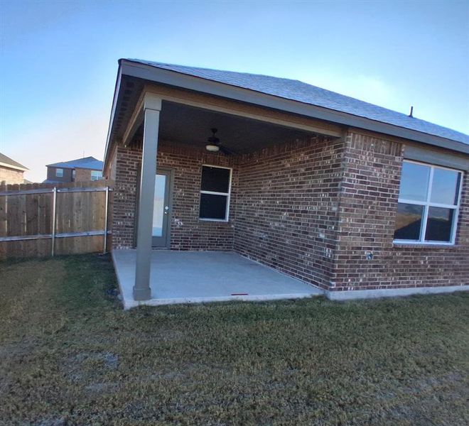 Exterior details and patio area of a home in , Anna (Image 3).