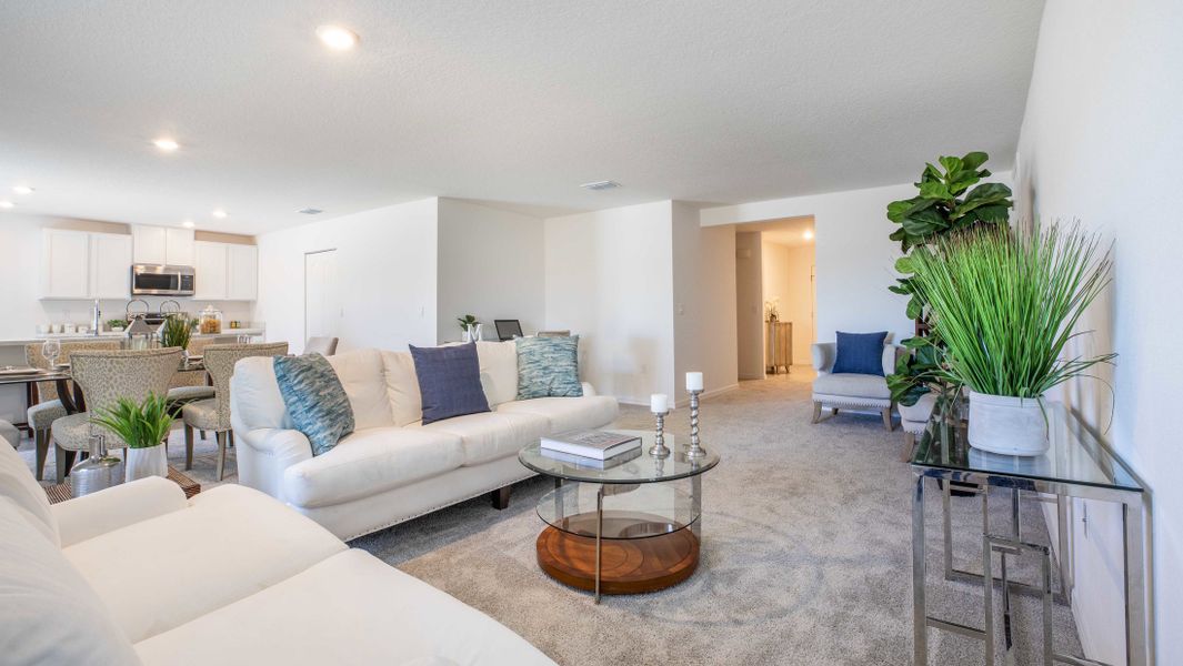 Representative furnished interior of a home built from the Orchid by Maronda Homes in Coastal Communities, Edgewater (Image 28).