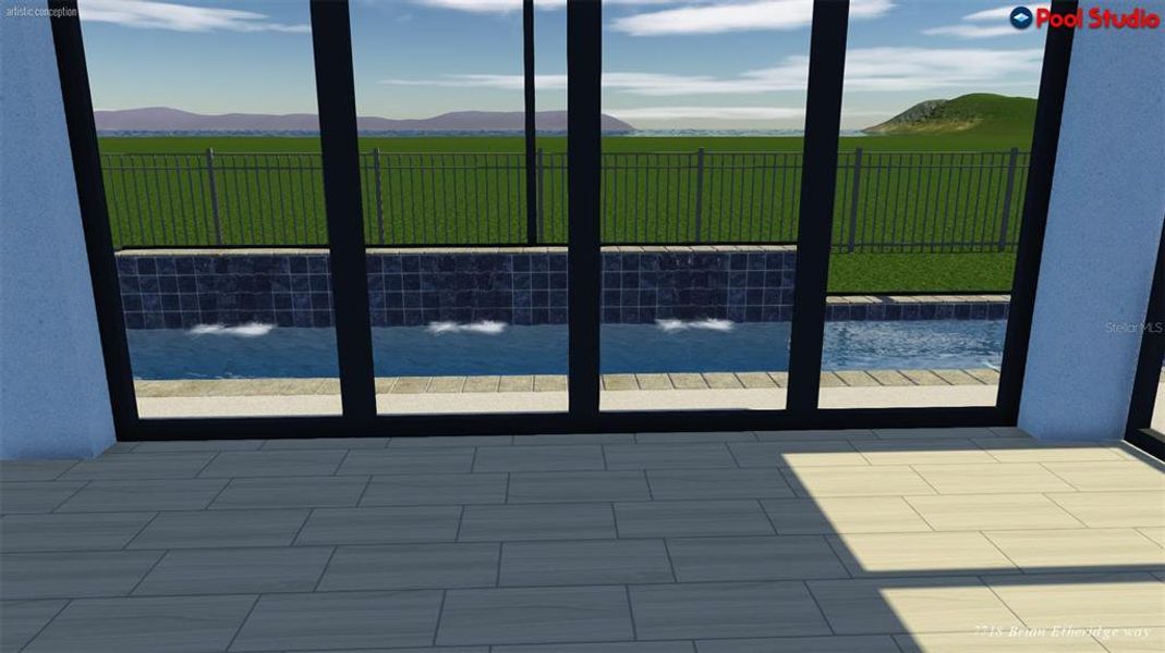 Exterior details and patio area of a home in , The Villages (Image 4). Exterior details and patio area of a home in , The Villages (Image 4).