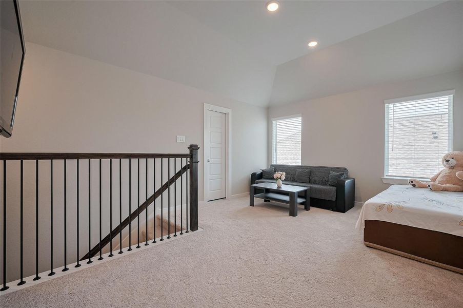 Loft or upstairs sitting area.