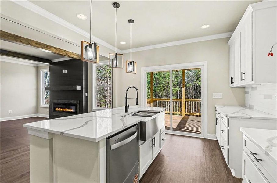 Furnished interior view inside a new home in , Dawsonville (Image 8).