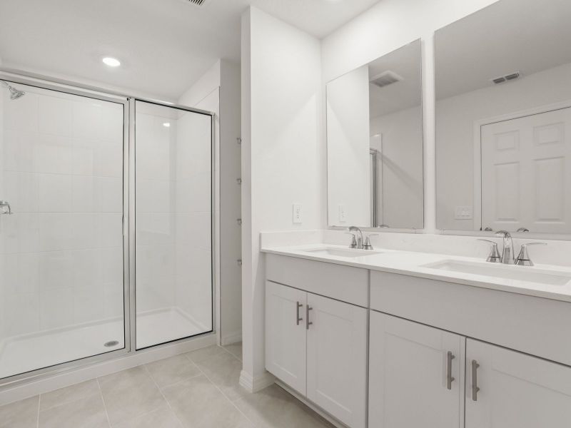 Furnished interior view inside a new home in The Meadow at Crossprairie Townes, St. Cloud (Image 5). Furnished interior view inside a new home in The Meadow at Crossprairie Townes, St. Cloud (Image 5).