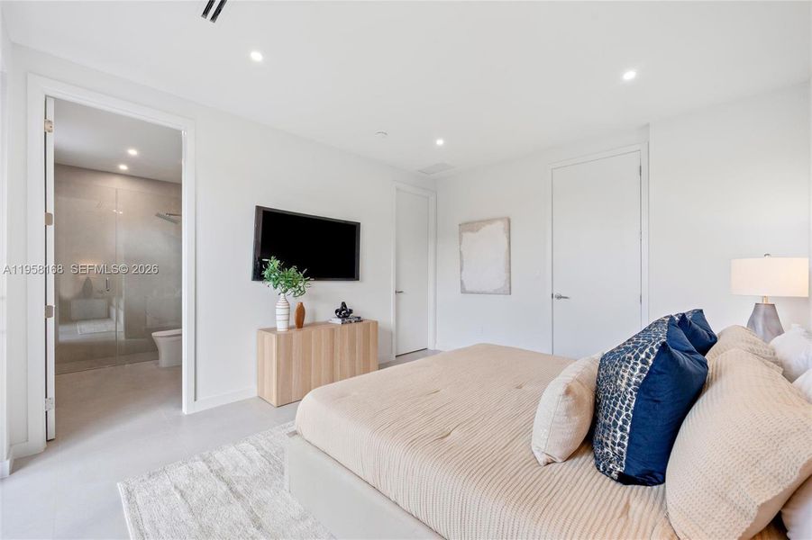 Furnished interior view inside a new home in , Miami (Image 9).