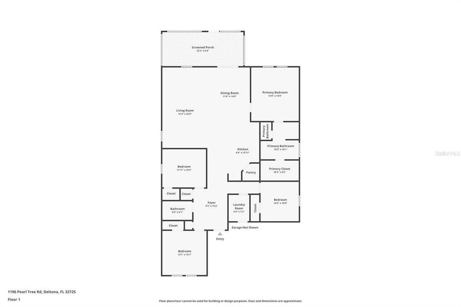 2D floor plan layout of this home in , Deltona, FL (Image 5).