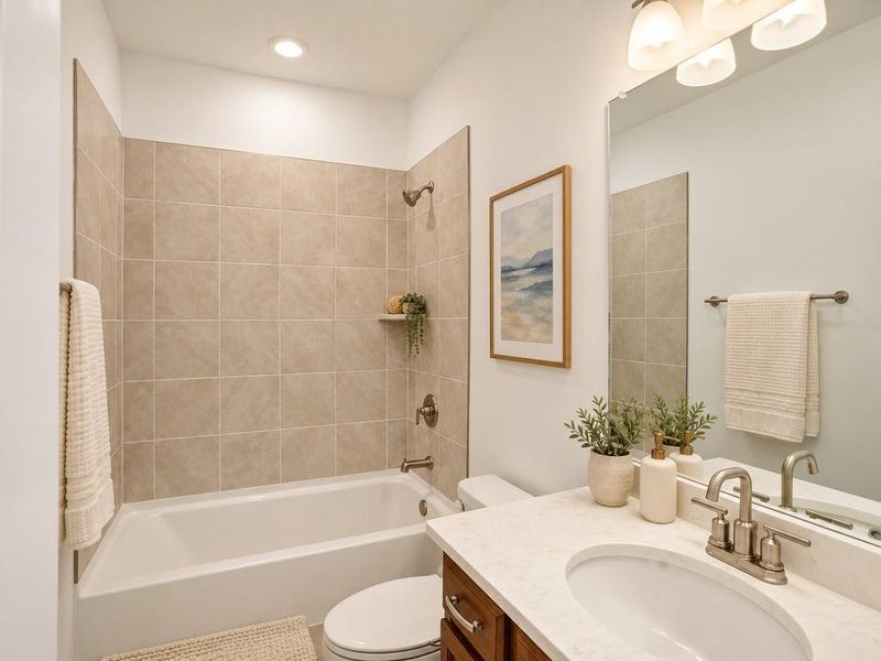 Furnished interior view inside a new home in , Holly Springs (Image 9).