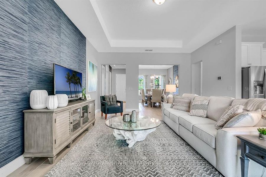 Furnished interior view inside a new home in Buena Lago, St. Cloud (Image 14). Furnished interior view inside a new home in Buena Lago, St. Cloud (Image 14).