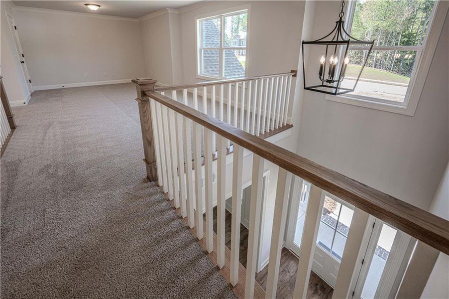 Furnished interior in a model home at Woodland Hills in Loganville (Image 6). Furnished interior in a model home at Woodland Hills in Loganville (Image 6).