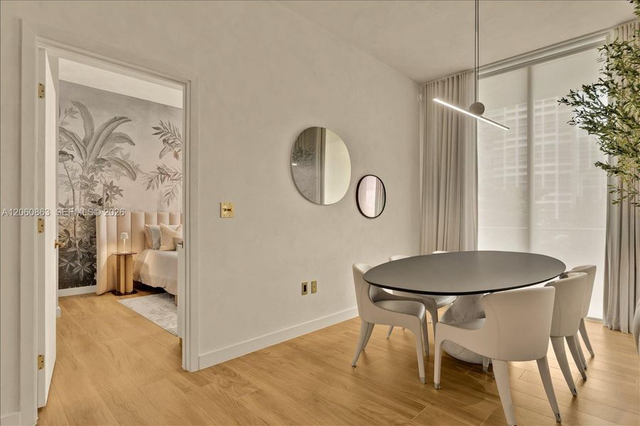 Furnished interior view inside a new home in , Miami (Image 19). Furnished interior view inside a new home in , Miami (Image 19).