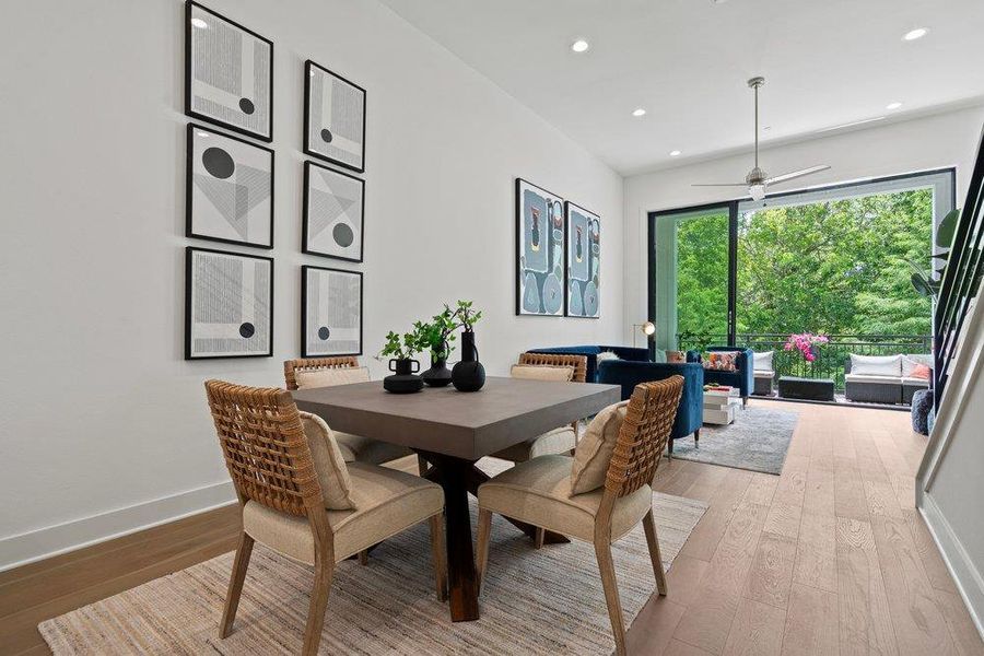 Furnished interior view inside a new home in Bluebonnet Lofts, Austin (Image 32). Furnished interior view inside a new home in Bluebonnet Lofts, Austin (Image 32).