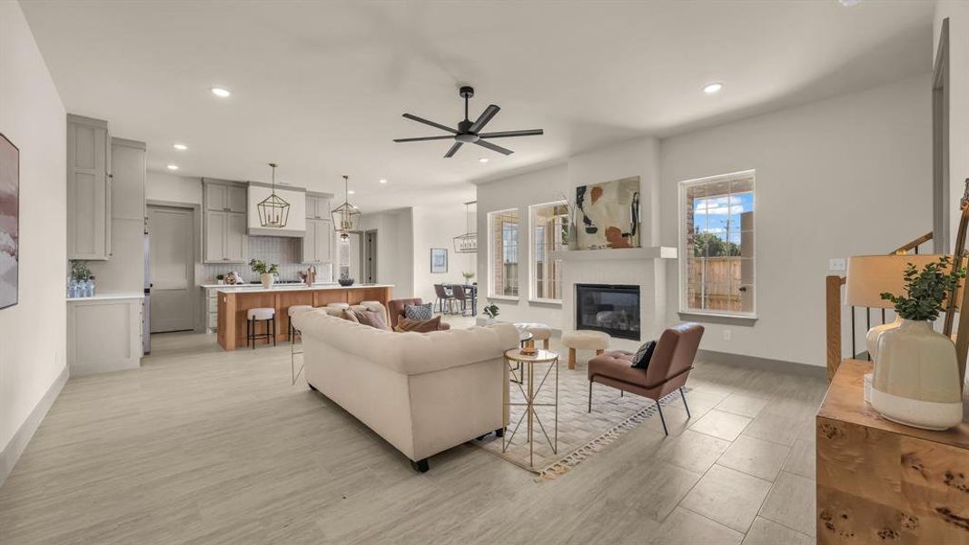 Furnished interior view inside a new home in , Aledo (Image 16).