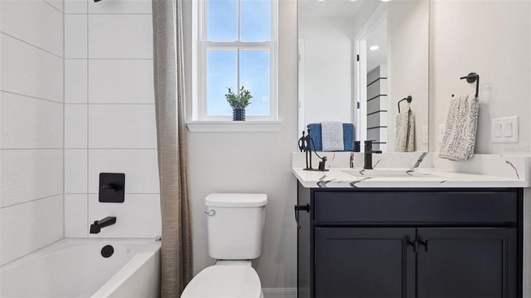Furnished interior view inside a new home in Isla Mirada, San Antonio (Image 41).