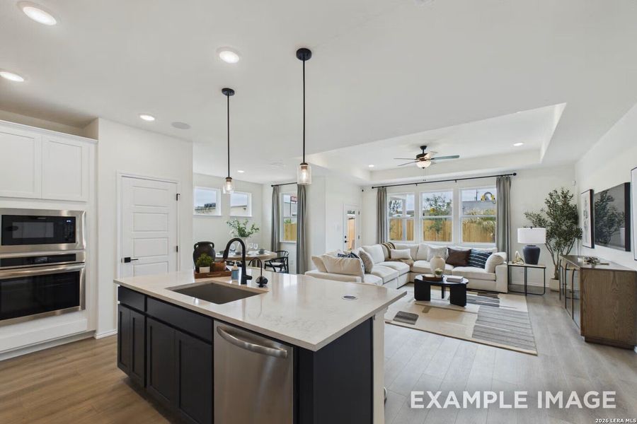 Furnished interior view inside a new home in Morgan Meadows, San Antonio (Image 17).