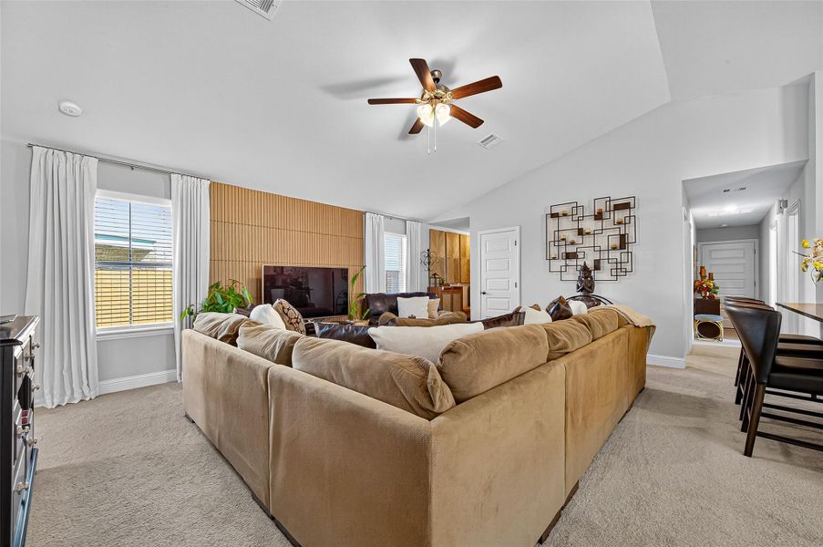 Furnished interior view inside a new home in Sunterra, Katy (Image 32).