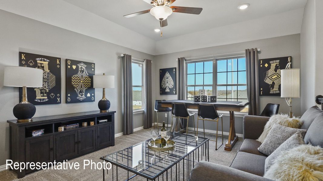 Furnished interior view inside a new home in Wildflower Ranch, Fort Worth (Image 14).
