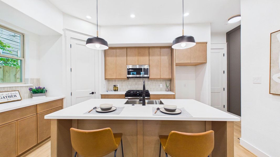 Furnished interior view inside a new home in , Houston (Image 18).