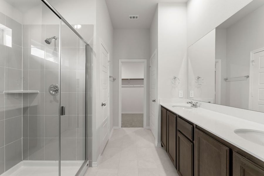 Representative exterior photo of a completed home built from the Boston by Impression Homes in Keeneland, Aubrey, TX (Image 16).