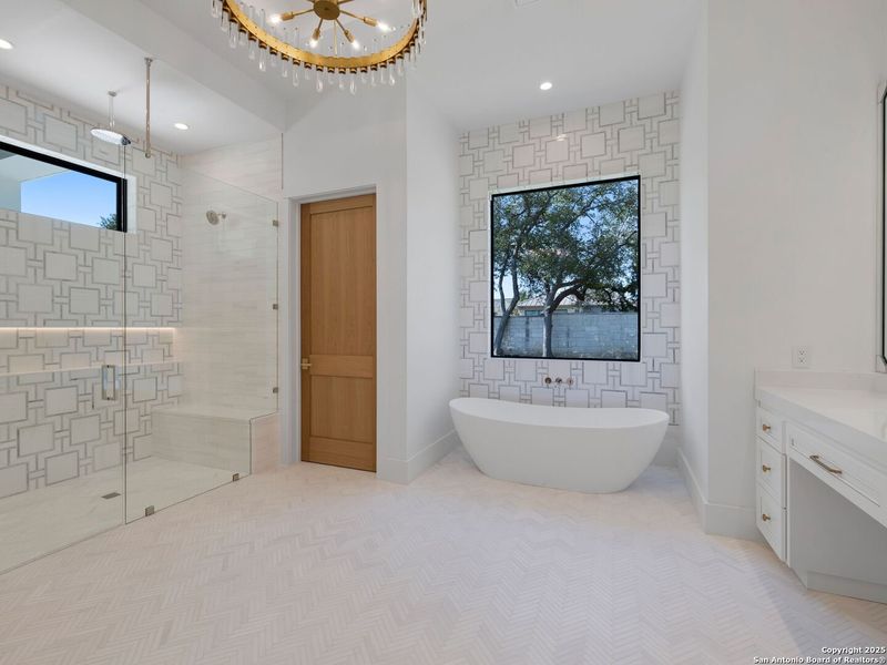 Furnished interior view inside a new home in , San Antonio (Image 33).