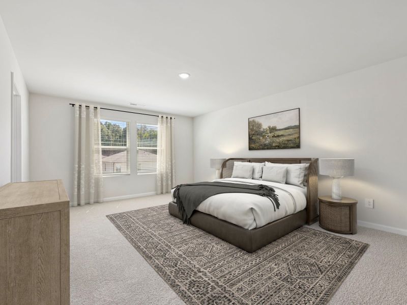 Furnished interior view inside a new home in Marshburn Landing - Signature Series, Wendell (Image 12).