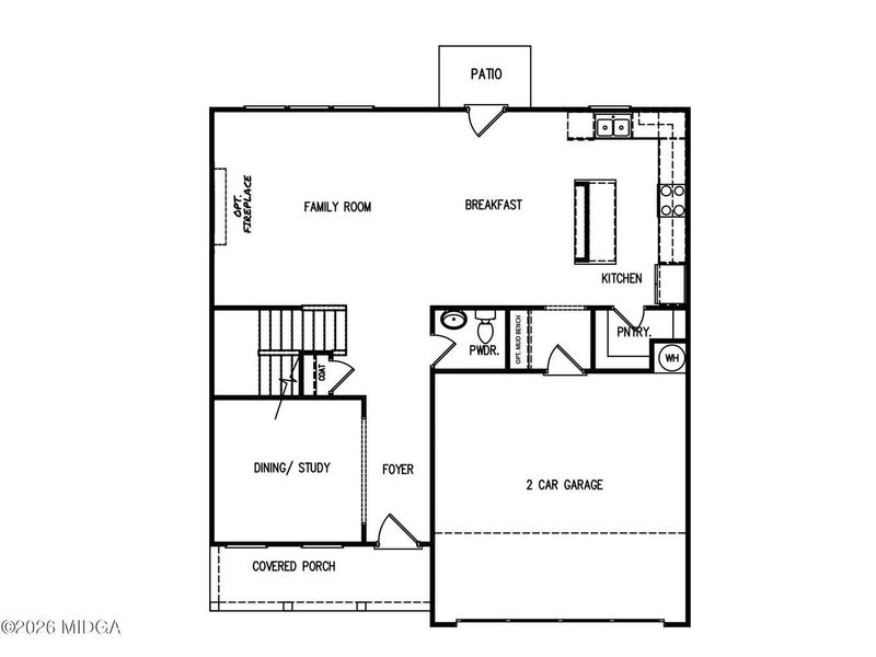 2D floor plan layout of this home in Robins Estates, Warner Robins, GA (Image 2). 2D floor plan layout of this home in Robins Estates, Warner Robins, GA (Image 2).