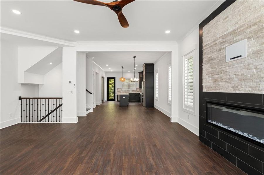 Spacious, unfurnished interior of a new home in , Stockbridge (Image 22).