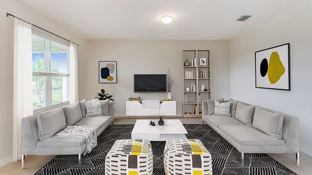 Representative furnished interior of a home built from the Aria by D.R. Horton in Magnolia Landing Express, North Fort Myers (Image 8).