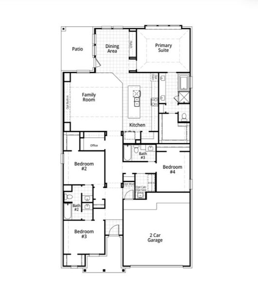2D floor plan layout for the Brent by Highland Homes in Landmark, Denton, TX (Image 3). 2D floor plan layout for the Brent by Highland Homes in Landmark, Denton, TX (Image 3).