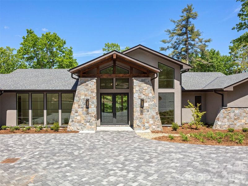 Front exterior of a new home in , Arden, NC, highlighting curb appeal (Image 25).