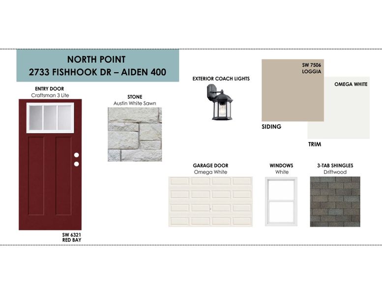 Sample of building materials used in homes in North Point, Temple (Image 12).