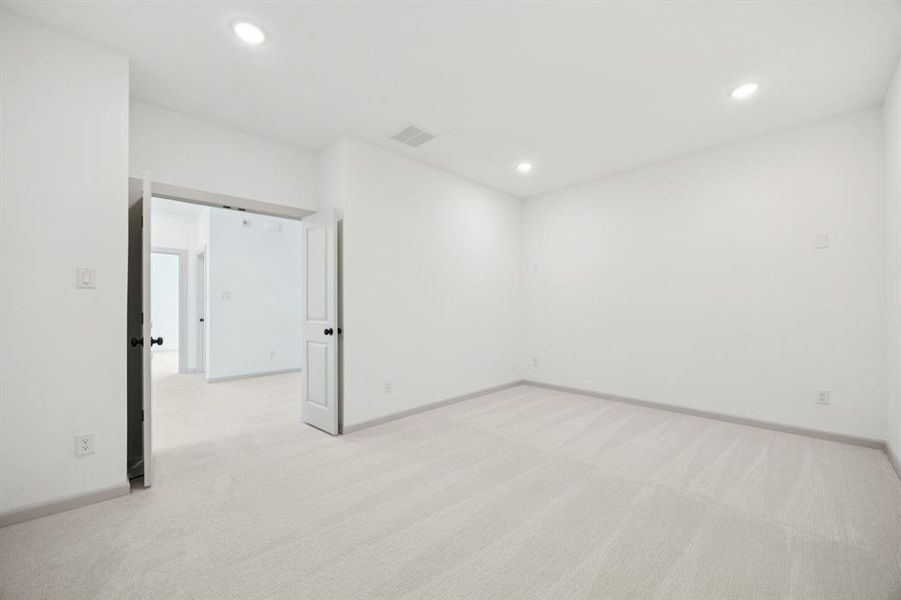 This spacious media room with adjacent game room creates the ultimate family entertainment zone! This spacious media room with adjacent game room creates the ultimate family entertainment zone!