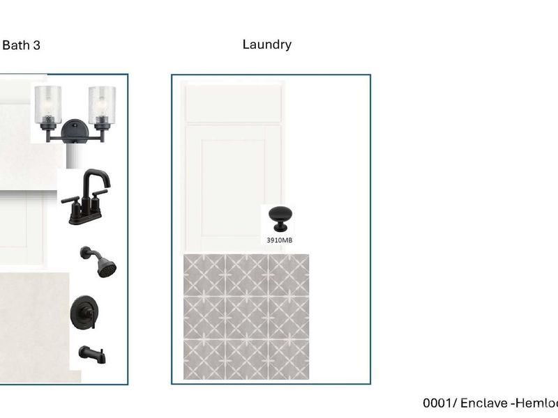 Sample of building materials used in homes in Enclave at Belmont, Belmont (Image 23).