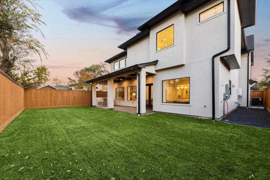 An expansive fenced yard offers room to play, entertain, or design a future pool and outdoor living area. Positioned just off the covered patio, the space extends the home outdoors while maintaining privacy and flexibility for a variety of lifestyles. An expansive fenced yard offers room to play, entertain, or design a future pool and outdoor living area. Positioned just off the covered patio, the space extends the home outdoors while maintaining privacy and flexibility for a variety of lifestyles.