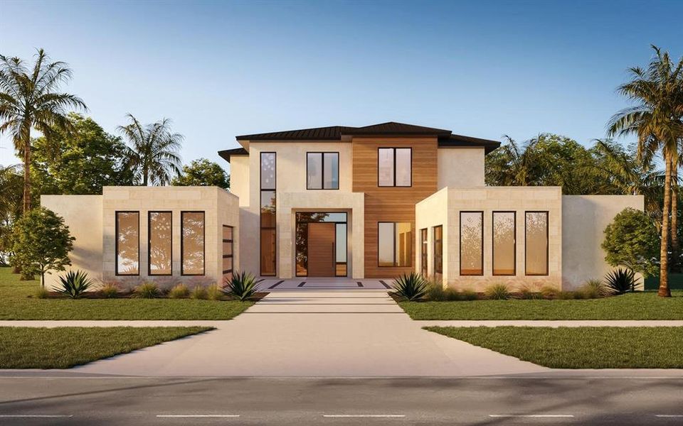 Front exterior of a new home in , Orlando, FL, highlighting curb appeal (Image 1).