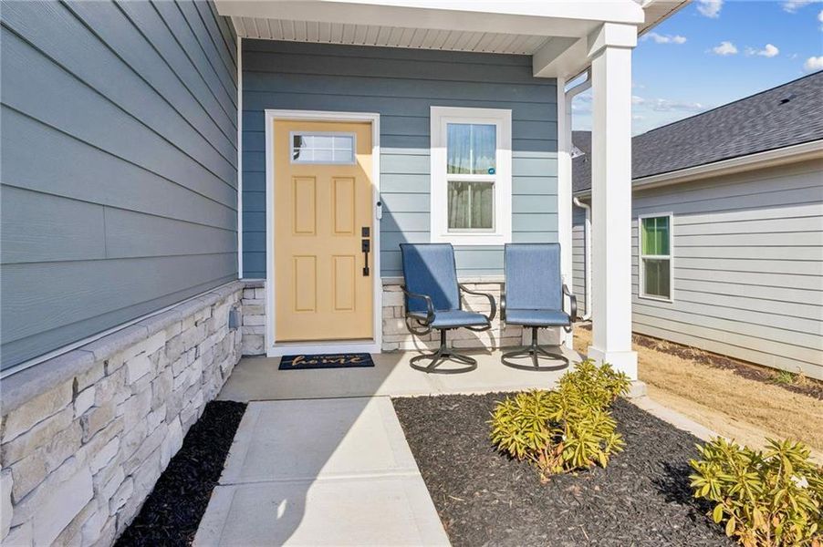 Exterior details and patio area of a home in , Hoschton (Image 3).