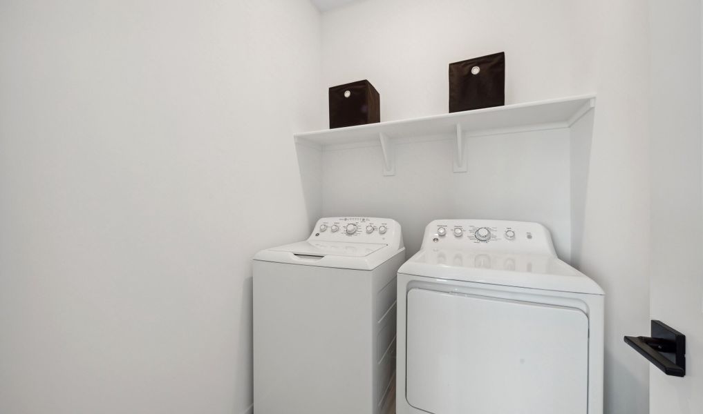 Convenient laundry room