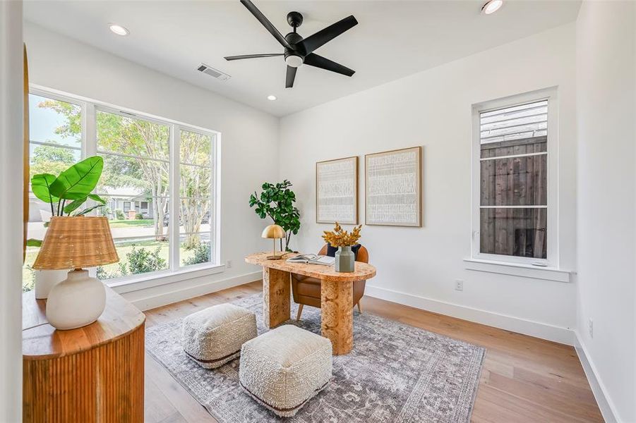 Furnished interior view inside a new home in , Dallas (Image 11).