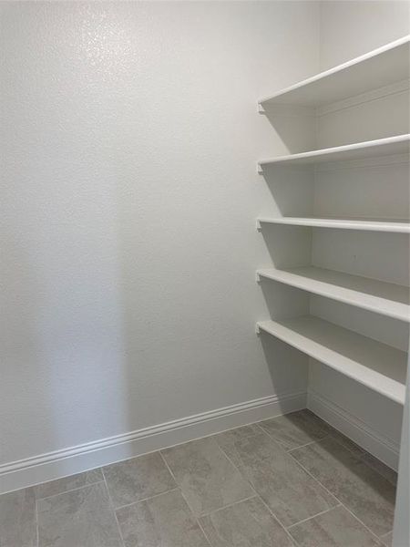 Storage room off laundry room