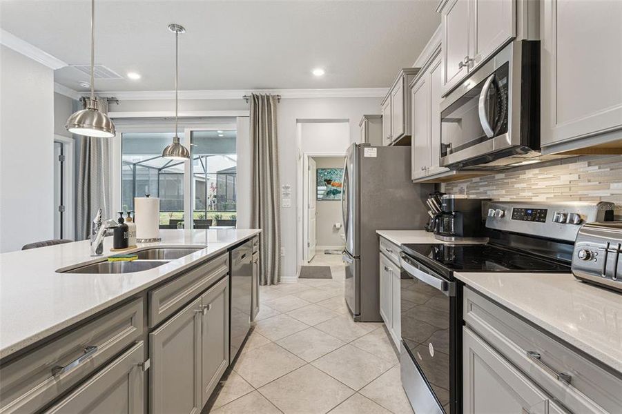 Furnished interior view inside a new home in Windsor Cay Resort, Clermont (Image 18).
