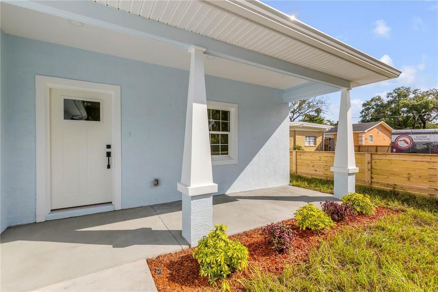 Exterior details and patio area of a home in , Oak Hill (Image 29).