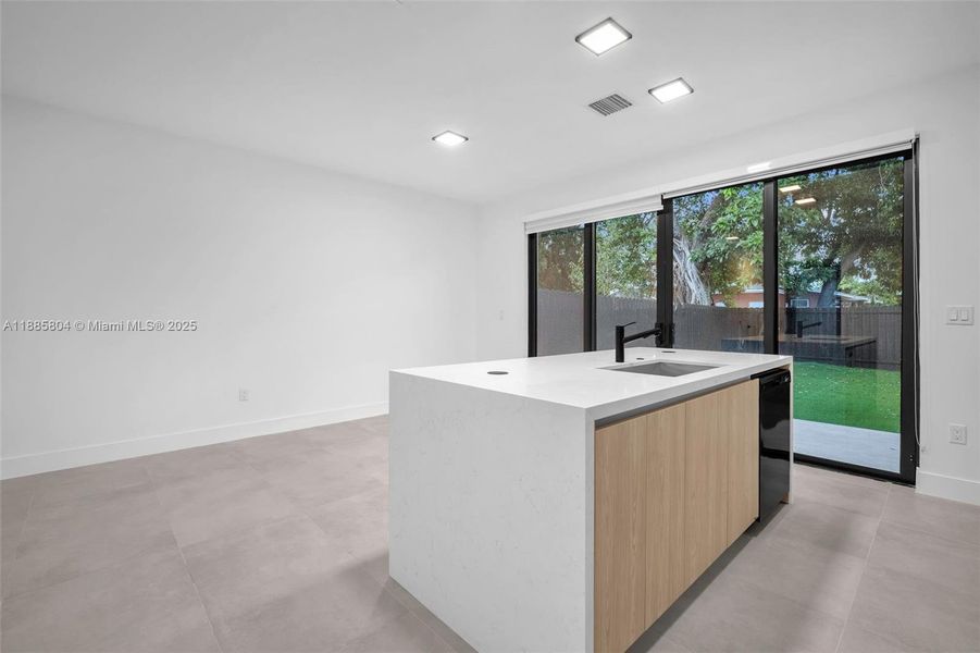 Furnished interior view inside a new home in , Miami (Image 15).