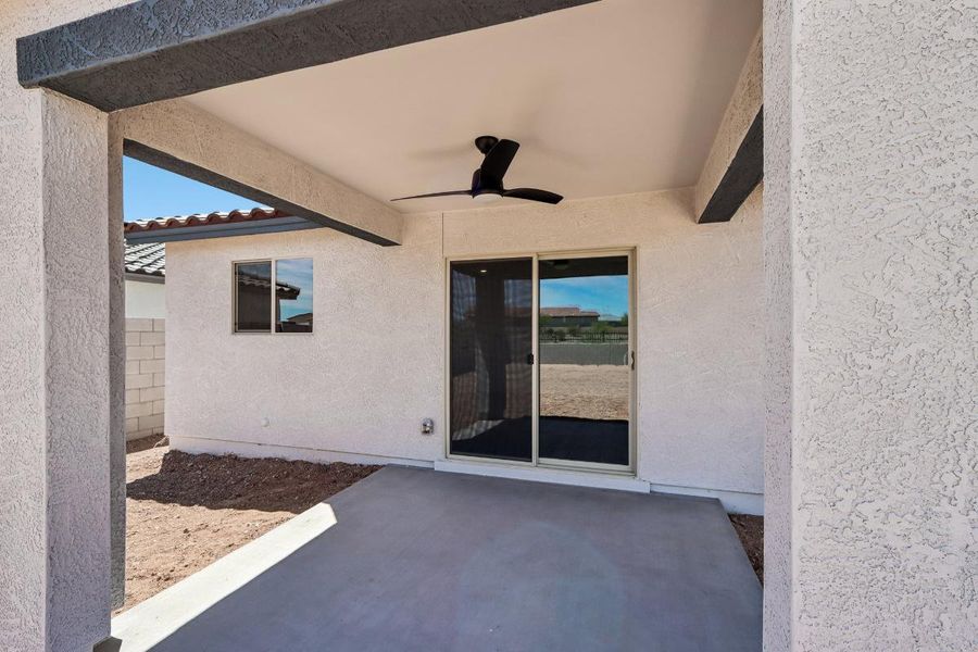 Exterior details and patio area of a home in Entrada del Oro Classics, Gold Canyon (Image 2). Exterior details and patio area of a home in Entrada del Oro Classics, Gold Canyon (Image 2).